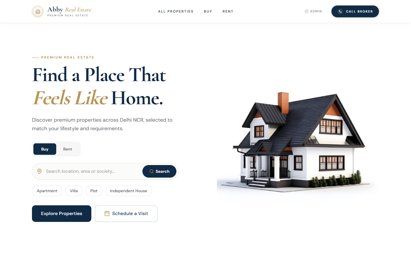 ABBY REAL ESTATE live screenshot